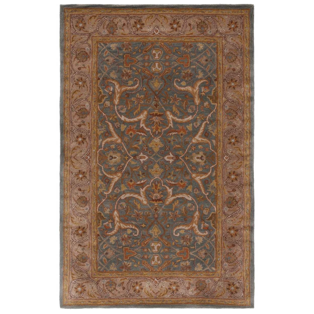 SAFAVIEH Heritage Annandale Oriental Area Rug, Blue/Beige, 5' x 8'