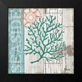 thumbnail image 2 of Brent, Paul 15x15 Black Modern Framed Museum Art Print Titled - Coral Azul I, 2 of 5