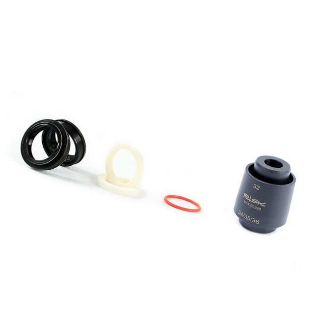 Eigraketly Sello de polvo de horquilla delantera de bicicleta práctica de riesgo 34 35 anillo de espuma buena elasticidad Kits de reparación estables Ciclismo tipo 1 34 mm Eigraketly OD025805-04