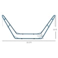 thumbnail image 3 of Mobile Hammock Base, Durable Metal Build, Climate Hardy, Supports up to 550 lbs, Sky Blue, 3 of 4