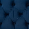 thumbnail image 6 of Baxton Studio Powell Glam and Luxe Navy Blue Velvet Fabric Upholstered and Gold PU Leather Storage Ottoman, 6 of 10