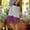 Purple, variant on Womens Long Shorts with Pockets Button Mid Waist Straight Leg Long Short Elastic Waist Color Block Baggy Summer Outfits White S
