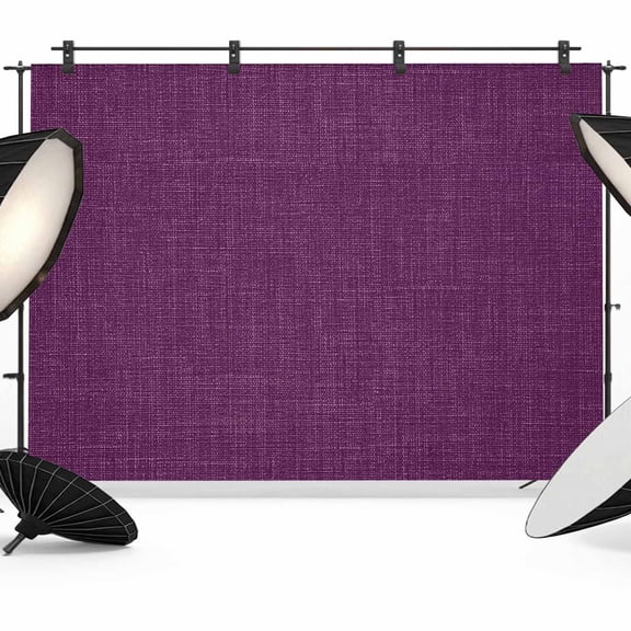 Photo Backdrop 8x10 ft Purple Linen Texture Photography Backdrops Curtains Wall Covering Vintage Solid Color Photo Booth Drapes for Backdrop Photoshoot Wedding Party Birthday Background Screen