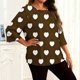 thumbnail image 2 of TaTaai Gradient Plus Size Long Sleeved T-shirt, Women's Round Neck Lightweight Top, All Seasons Garment, Casual Daily Party Dating Work Home Vacation Birthday Outfit, Hand Wash Gift, 2 of 6