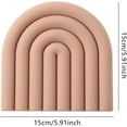 thumbnail image 4 of Rainbow Shape Silicone Trivet Mats Pot Holders for Kitchen Hot Dishes Hot Pads Multipurpose Kitchen Tool(2Pcs), 4 of 7