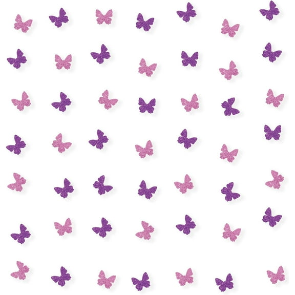 100pcs Butterfly Confetti, Pink Glitter Butterfly Paper Scatter, Butterfly Birthday Confetti, Butterfly Smash Cake Decor, Butterfly Themed Bridal Shower Party Decoration