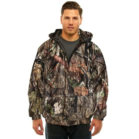 MENS INSULATED/ WATERPROOF MOSSY OAK CAMOUFLAGE TANKER JACKET- HUNTING- CAMPING (Medium,Break-Up (Best Gore Tex Hunting Jacket)