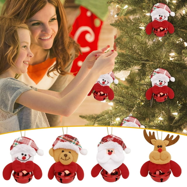 Fiudx Colgante de Papá Noel para Árbol de Navidad, Diseño de Muñeco de Nieve Hecho a Mano, Colores Vibrantes y Simbolismo Significativo, Decoración para Fiestas, Decoración Festiva para El Hogar, Tam