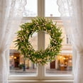 thumbnail image 5 of Artificial Flower Wreath Door Hanging Decoration Colorful Floral Design Fade Resistant Durable Easy Hang Front Door Window Wall Porch Party Holiday Home Seasonal Decor Accent, 5 of 6