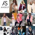 thumbnail image 4 of Abrigo de piel sintética de las mujeres de invierno de manga larga de color sólido esponjoso abrigo Abanopi G7236P2-L, 4 of 7