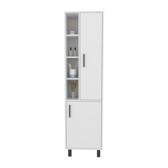 We Have Furniture Delta Storage Cabinet, Bathroom, White