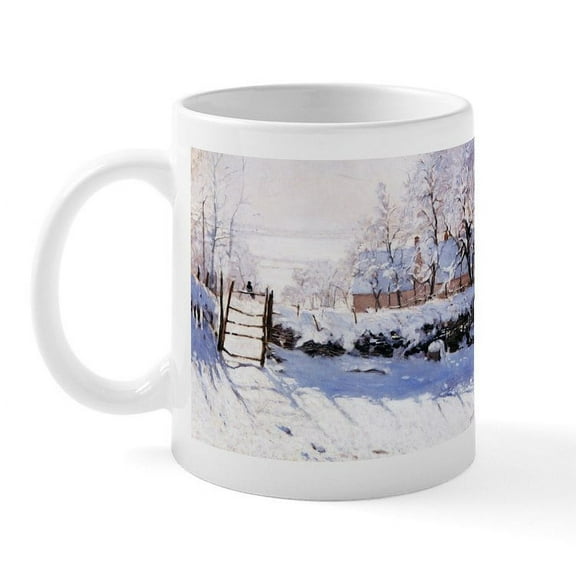 CafePress - Claude Monet The Magpie Mug - 11 oz Ceramic Mug - Novelty Coffee Tea Cup