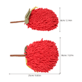 thumbnail image 2 of CHICHUMID 2Ud Toallas De Mano Chenille Fuzzy Ball En Forma De Con Para Colgar En, 2 of 6