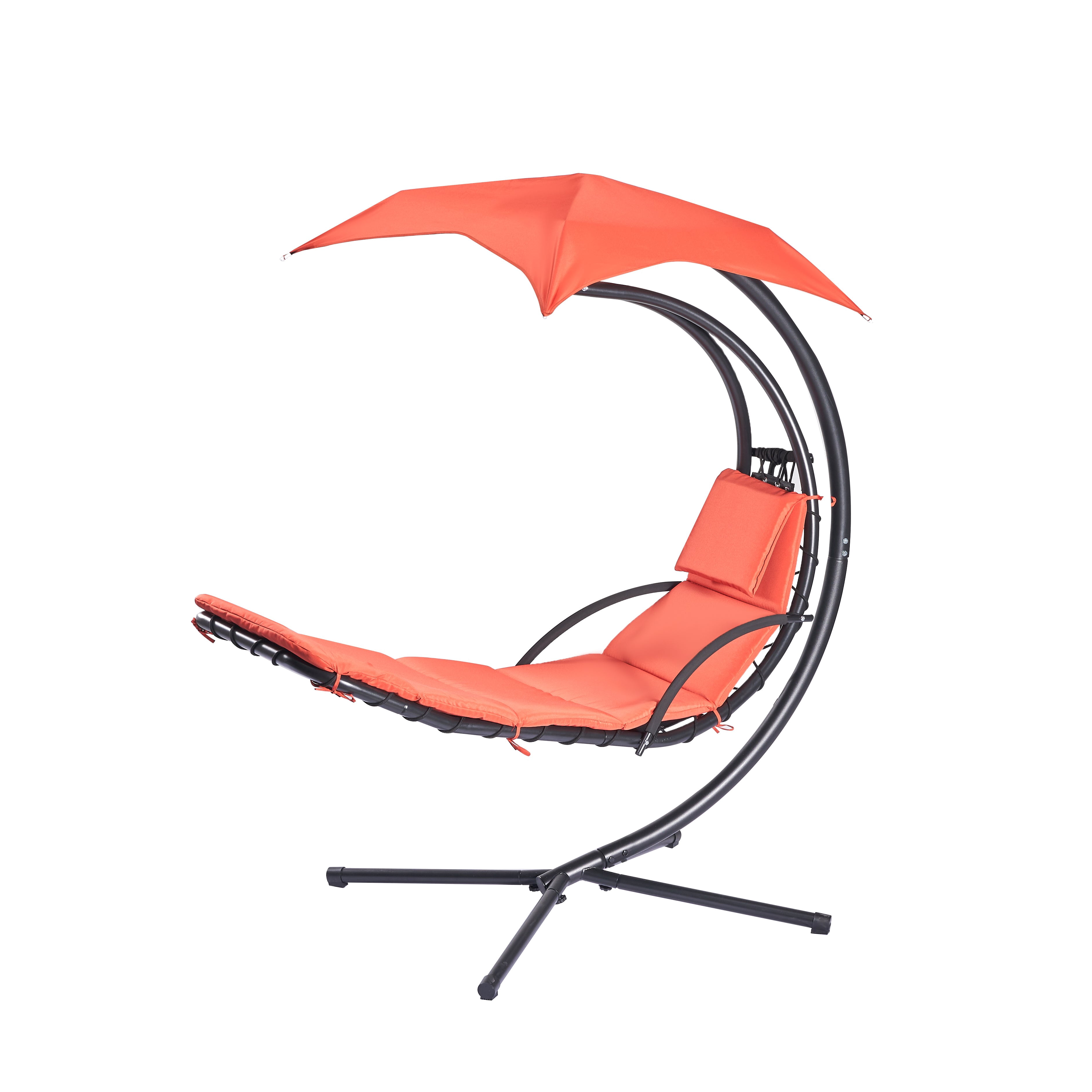 Cyclone Sound Foam Padded Cushion and Umbrella Replacement for Outdoor Hanging Lounge Chaise Chair