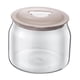 thumbnail image 1 of Frascos de vidrio transparente, recipientes de vidrio para yogur, frascos de vidrio de repuesto para pudín de yogur Botella con tapa, 1 of 9
