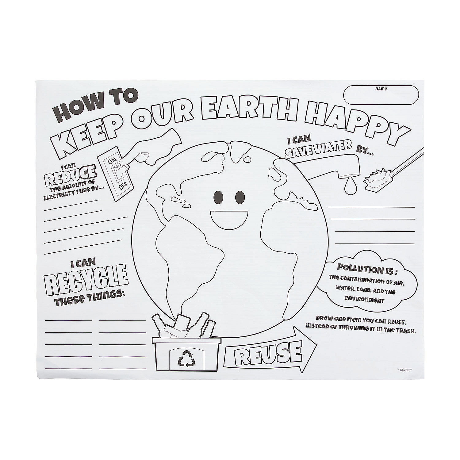 Fun Express Reduce/Reuse/Recycle Kraft Notepads 12 Pieces Educational and Learning Activities for Kids