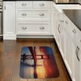 thumbnail image 2 of SUMAAFU Fall Decor Sunrise Bridge Square Floor Mats, Polyester Indoor Rug 40*60cm, 2 of 7