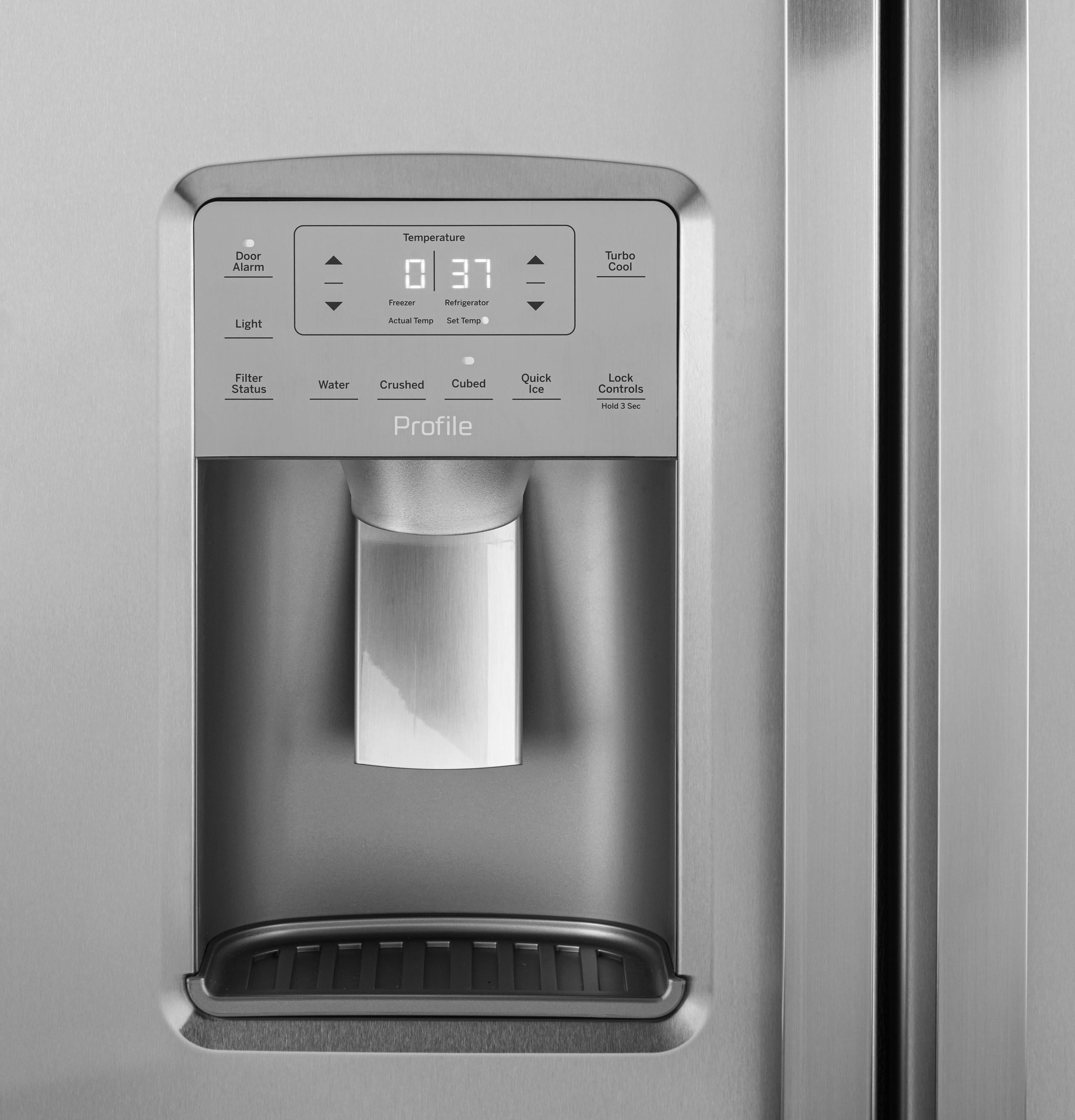 36 Inch Freestanding Side by Side Refrigerator with 25.3 Cu. Ft. Total Capacity