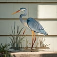 thumbnail image 5 of Heron Metal Wall Art, Rustic Garden Bird Decor, 5 of 8