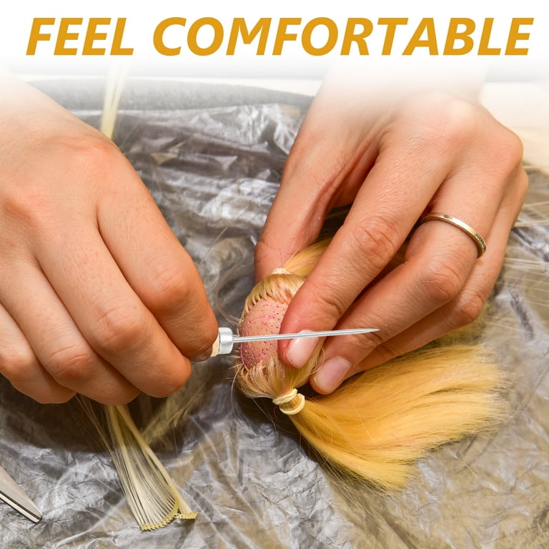 Hair Transplant Needle Doll Rooting Tool Wig Crochet Needles The Tools Alloy Wood