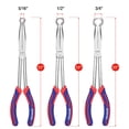 thumbnail image 4 of Juego de alicates para mangueras WORKPRO, 3 piezas, largo alcance, 28 cm, 4 of 7