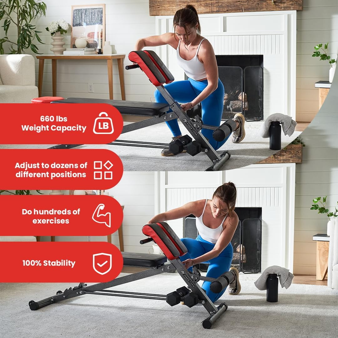 Finer Form Gym Quality Multi Functional Bench for Full Body Workout Weight Training Leg Exercise Equipment Walmart