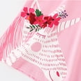 thumbnail image 3 of Child Girls Tops Tees Cartoon T-Shirt with Flowers Baby 1Y-8Y Summer Cute Pink Summer Top, 3 of 6