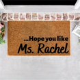thumbnail image 1 of JUNWELL Rug Hopes You Like Ms Rachels Doormat Housewarming Gift Front Door Decor Good Doormat Funny Door  Porch Decor Closing Gift, 1 of 9