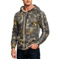 thumbnail image 4 of GrmtClth Mens Wrinkle Free Realtree Camouflage Hooded Sweatshirt Gentle Loungewear Loose Drawstring Kangaroo Pocket Casual Pullover Low Care Spring Fall Indoor Leisure Garment, 4 of 8