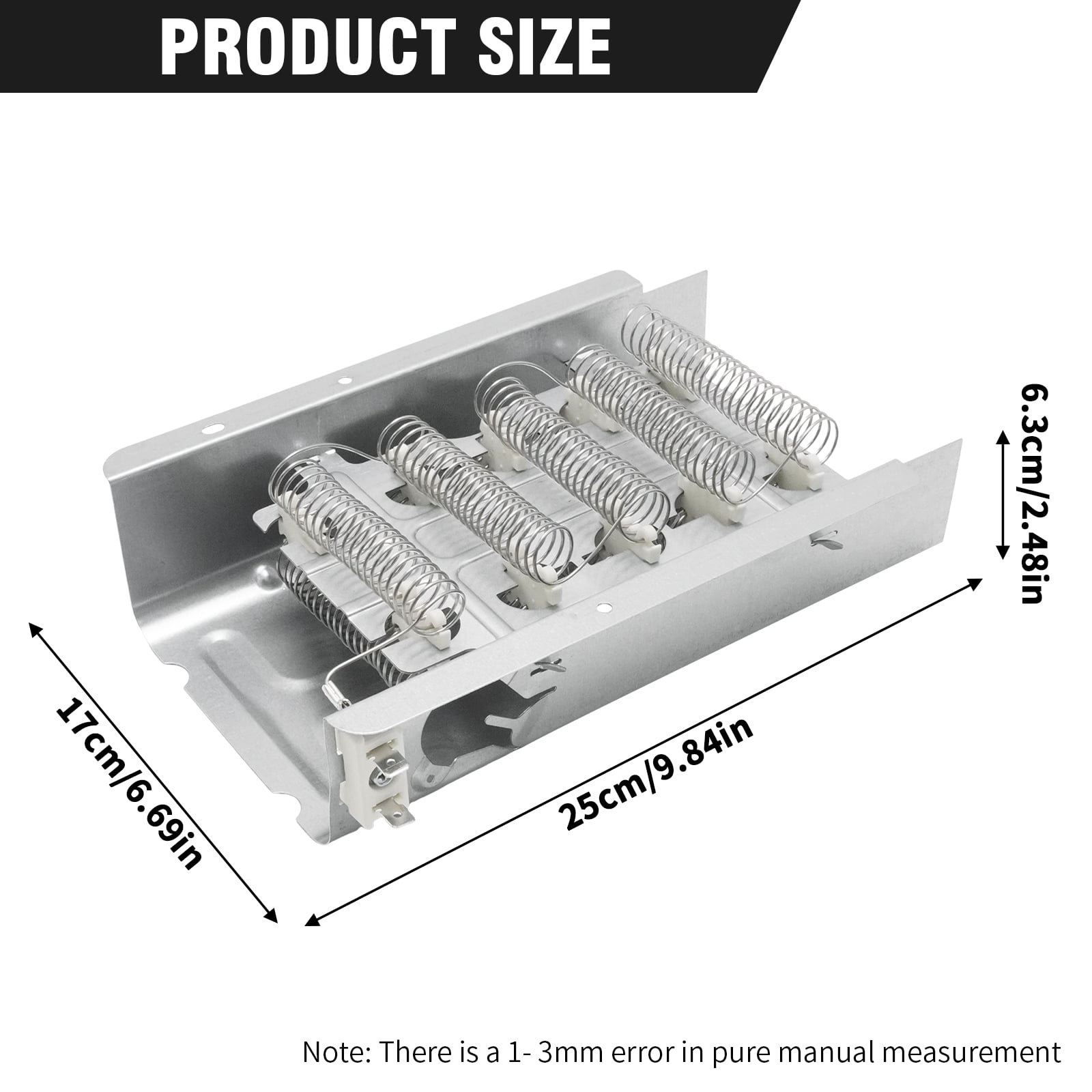 Replacement for Whirlpool Kenmore Maytag Amana, Dryer Heating Element with Thermostat Thermal Fuse, Replacement Parts 279838 279816 3392519