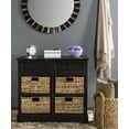 thumbnail image 2 of SAFAVIEH Herman 2-Drawer Storage Unit with 4 Wicker Baskets, Brown, 2 of 3