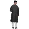 thumbnail image 2 of Atasi Solid Mens Kurta Cowl Drape Rayon Slub Festive Clothing Wear, 2 of 7