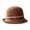 Coffee, variant on Women Cloche Sun Hat Short Brim Packable Summer Bucket Bowler Hat Elegant Lightweight Church Hat for Daily Vacation Coffee,One Size