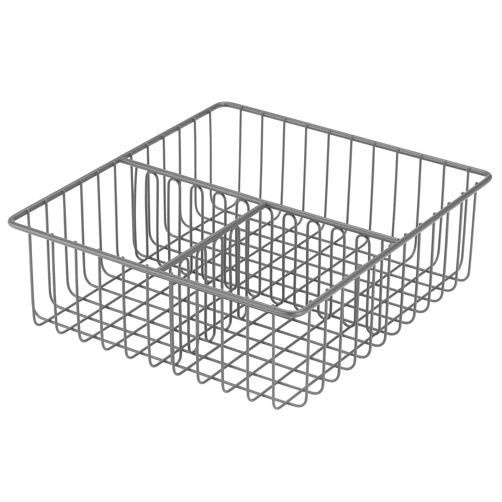 mDesign Metal Kitchen Food Storage Container Lid Holder,