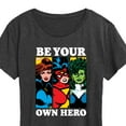 thumbnail image 3 of Marvel - Be Your Own Hero - Women's Short Sleeve Graphic T-Shirt, 3 of 5