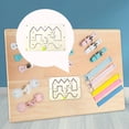 thumbnail image 4 of Tablero sensorial de madera Montessori para actividades educativas para niños. Estilo B, 4 of 9