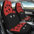 thumbnail image 4 of Uorisanigo Cute Ladybug Car Seat Covers for Women Waterproof Front Seat Covers Elastic Fabrics Anti-Slip Back Fabric Easy to Install Suitable for Cars, SUV and Trucks, 4 of 7