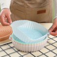thumbnail image 2 of Air Fryer Silicone Pad Tray Fryer Pad Oil-proof Pad Baking Pad Non-stick High Temperature Resistant, Green Crjjkoy, 2 of 2