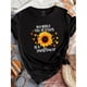 thumbnail image 1 of G7037 Nueva Llegada 2023 Camiseta Pequeña con Estampado de Girasol, 1 of 6