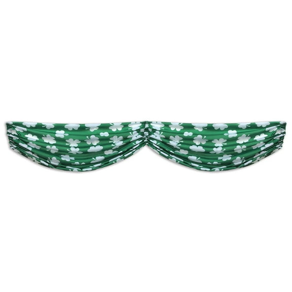 6 Pack Beistle St. Patrick's Day Shamrocks Fabric Bunting