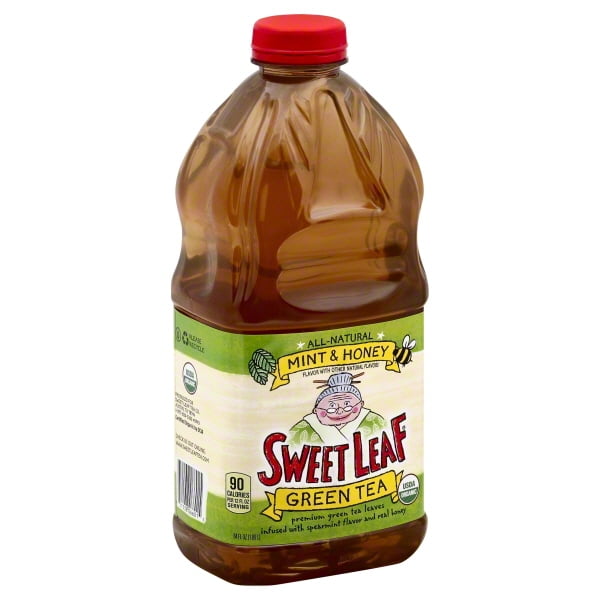 Sweet Leaf Tea Iced Green Tea Mint and Honey Case of 8 64 Fl oz