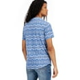 thumbnail image 2 of Sun + Stone Men's Regular Fit Geo Print T Shirt Blue Size Medium, 2 of 3