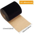 thumbnail image 2 of Rollo de tela de terciopelo autoadhesiva de 10 x 80 cm, papel de contacto para joyería, decoración de cajones, disfraces y manualidades (0,5 mm de grosor, negro), 2 of 8