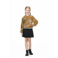 thumbnail image 5 of LOLANTA Girls Sequin Jacket Long Sleeve Kids Bomber Coats with Pockets Spring Fall Outfits, 5 of 7
