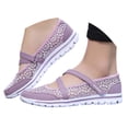 thumbnail image 3 of ibiyuan Orthopedic Walking Shoes for Women Adjustable Upper Wide Walking Shoes for Women Mesh Knitted Platform Non- Womens Platform Sneakers Lightweight Hands-Free Mary Jane Flats Pull-On Shoes, 3 of 9