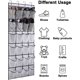 thumbnail image 3 of Bolsas de almacenamiento de zapatos transparentes con 24 asas, organizador de zapatos plegable, bolsa colgante para el hogar, 3 of 5