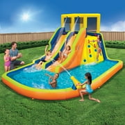 Banzai Double Drench Inflatable Water Park, 15 x115 x 84 Outdoor Splash Toy, Children 5+ Years