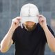 thumbnail image 2 of Gorra de béisbol con lentejuelas, visera brillante, elegante gorra de béisbol con lentejuelas, ajustable para deportes de verano, playa, senderismo y viajes., 2 of 5
