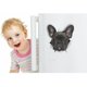 thumbnail image 2 of Pegatinas De Pared De Perro 3d - Paquete De 2 - Pegatinas Decorativas Divertidas - Calcomanías De Perro Bulldog Francés Negro Para Pared - Nevera - Baño - Habitación - Coche - Nevera, 2 of 5
