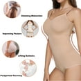 thumbnail image 4 of QRIC Bodysuit for Women Tummy Control Shapewear Seamless Fajas Colombianas Body Shaper Pack of 2, 4 of 8